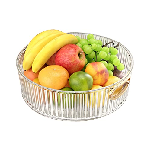 Tolenre Especieros Giratorio Lazy Susan, Plato Giratorio Organizador Especias, Organizador de Armario Giratorio, Práctico Especiero para Especias, Organizador de Especias (23 x 23 x 7cm)