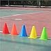 Anenog Soccer Cones for Training 10Pcs Plastic Soccer Cones Football Training Equipment 18cm Marking Cones Children Traffic Cone Agility Discs Obstacle Course Sports(Blu)