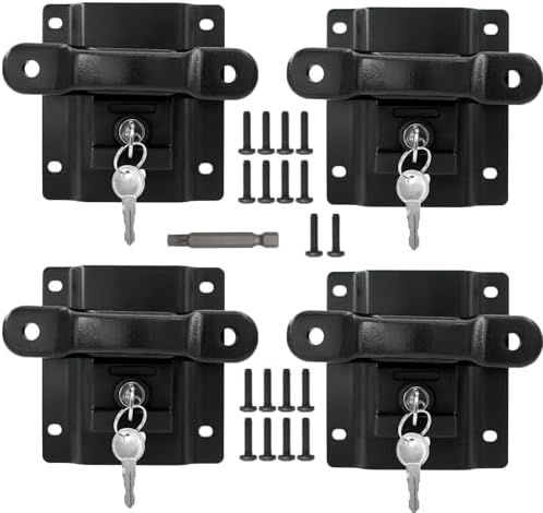 F250 Tie Downs Morkot 4 Pack Truck Bed Tie Down Anchor Boxlink E Port Bracket Plates &amp; E-Track D What Are Boxlink Cleats Used For