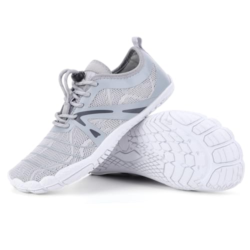 Image of Orgone Hike Footwear Barefoot Shoes Womens Mens, Pro Shoes Women Men Barefoot Hike Shoes Travel Shoes, Healthy & Non-Slip Breathable Barefoot Shoes, Grey A18