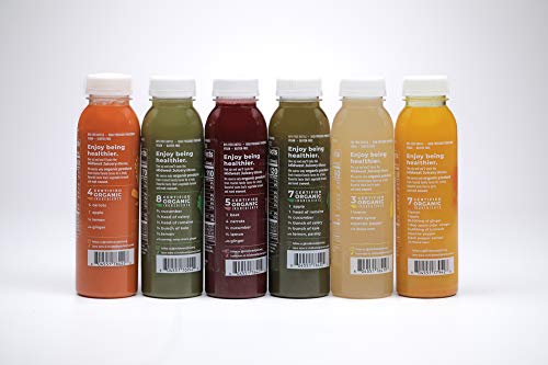 Midwest Juicery 2-Day Organic Juice Cleanse, Cold Pressed, Low Natural Sugar, 4 Servings of Vegetables and Fruit per Bottle, RAW, Nutrient Dense, 6 Flavors, Fresh Taste, Never Frozen (12 Bottles) - Thumbnail 3