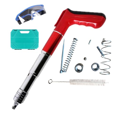 Clavadora neumática, clavadora neumática compacta para fijar paredes, ideal para superficies de ladrillo rojo, hormigón y madera