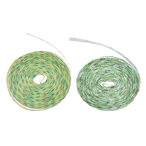 DIYEAH 2 Piezas cinta de embalaje cinta blanca cinta para envolver oro arco cable prefabricado packing tape decoración boda cinta de bricolaje única cintas de bricolaje cinta de envolver