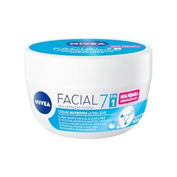 NIVEA Creme Facial Nutritivo 100g - Sua fórmula à base de água, Karité e Vitaminas hidrata por 30h sem deixar a pele oleosa, além de ser um ótimo primer