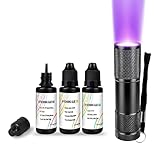 EDSRDXS Fly Tying UV Glue UV Bonding & Welding Combo Kit, Three Best Bonding Function with 3W UV Light, Versatile for Fishing Repairs Crafting 3 Pack Each 0.35oz (3pack)