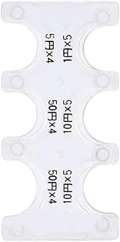 White Coin Dispenser Hard Case -Portable Coin Storage -Coin Collection Purse Wallet for Car Coin Changer Holder -Coin Trays and Coin Boxes -Plastic Coin Sorter Wallet