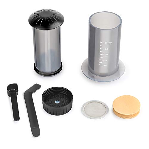 HAILASRE Kombiniert French Press kleine tragbare Kaffeemaschine für Reisen und Camping, tragbare französische Filterkaffeemaschine für Aeropress-Maschine