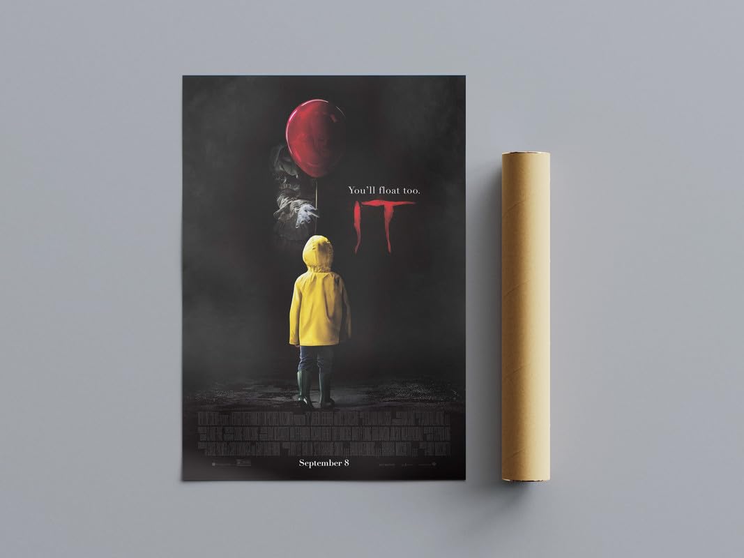 Pixie Posters Multi Colour All Tme Great Horror Movie Posters It Wall Art (A4 Size 21Cmx29.7cm)