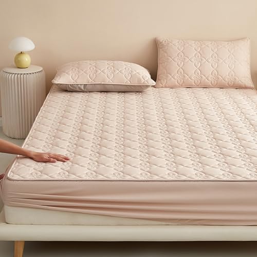 Protège-matelas doux pour la peau King size gris de haute qualité - 7