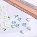 30 Pieces Blue Mechanical Keyboard Switches, 3 Pin Pre-Lubricated Clicky Key Switches, Dustproof and Waterproof Keyboard Accessories for Mechanical Gaming Keyboards
