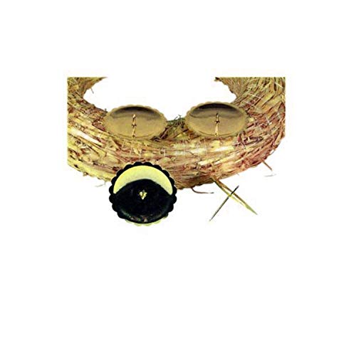 Riffelmacher 10690 – Portavelas de Adviento Dorado, diámetro 5 cm, 4 Unidades en Bolsa, Corona de Adviento, Navidad, decoración, Enchufe, arreglo