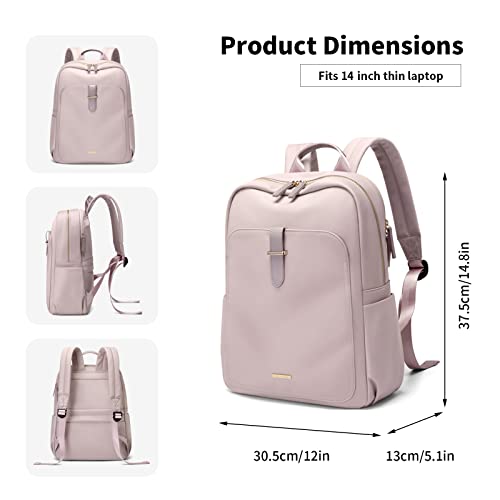 Golf Supags Laptop Backpack Purse For Women Fits 14 Inch Notebook Casual Daypack Work Travel College Bookbag Fashion Computer Bag (Pinkish Grey, 14 Inch) #TOP3
