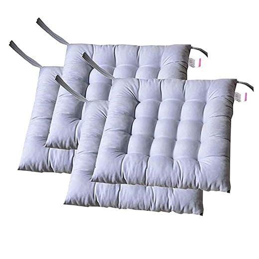 Sittkuddar, inomhus/utomhus flätade sittdynor, kuddar för utemöbler, stolkudde med slipsar för halkskydd, komfort och mjukhet, hemträdgårdskök, lila, 4-pack