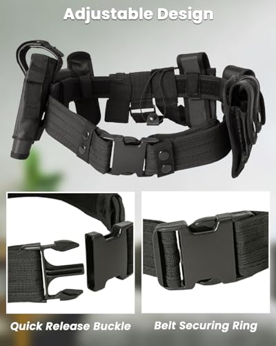 Police Belt 10 in 1 Duty Belt for Tactical Security, Military Modular Equipment System Mold3