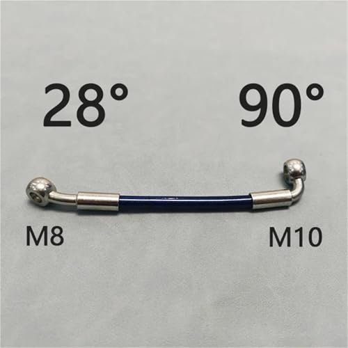 Manguera de freno de 400cm para motocicleta con cable trenzado hidráulico M8 3