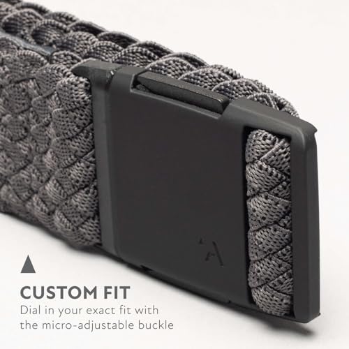 Image of Arcade Belts Futureweave Braided Woven Stretch Belt | For Men and Women, 4 Way Elastic, Metal Free Buckle, Unisex