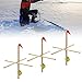 UPALDHOU Wooden Ice Fishing Tip Up Flag, Tip Up Fishing Signal Flag with 50m Heavy Duty Nylon Rope for Quick Efficient Retrieval Under Ice