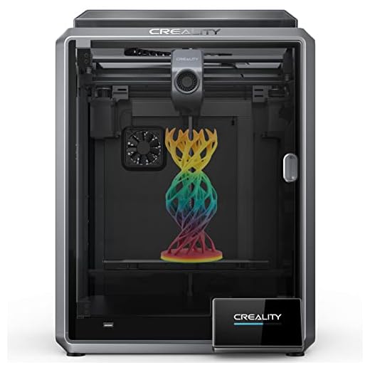 Impressora 3D Creality K1 velocidade de impressão de 600 mm/s com aceleração de 20000 mm/s², 12 vezes mais rápida e eficiente com hotend de fluxo máximo de 32 mm³/s, nivelamento automático