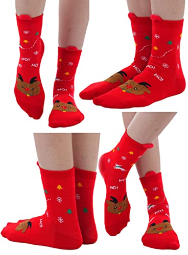 Image of ToBeInStyle Women's Pack of 6 or 12 Fashion Printed Crew Socks