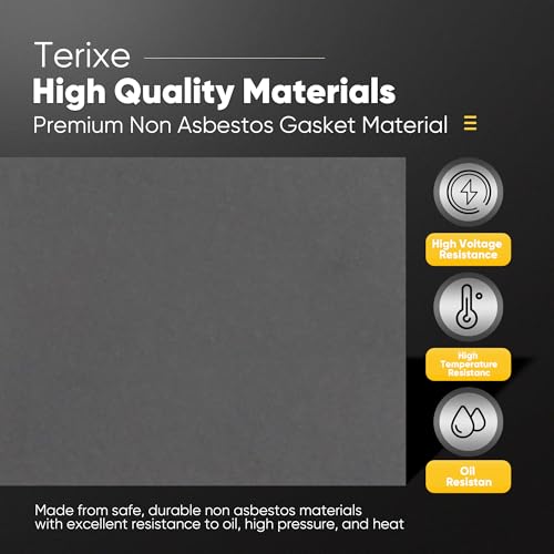 Image of 3 Pack 15 inchx11.8 inchNon Asbestos Gaskets Materials Sheet Set - High Temp Gasket Material for DIY Exhaust Gasket Maker, Engine Gaskets, Oil Diesel Gasoline Seal Repair, 0.8mm, 1mm, and 1.2mm