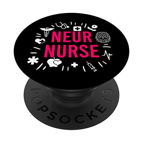 Neuro Nurse Medical Emblems Cute Physician Neurologist Gift PopSockets Supporto e Impugnatura per Smartphone e Tablet