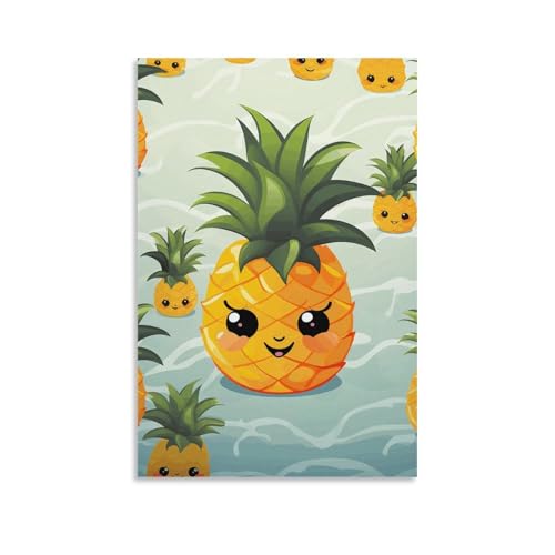 Toile murale ananas mignon affiche suspendue déco chambre coucher
