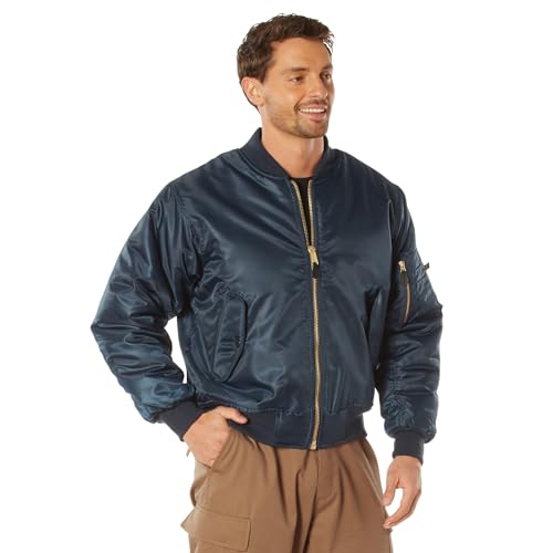 Rothco MA-1 Bomber Flight Jacket | Iconic Fighter Pilot Classic Casual Style Cold Weather Coat Zip-Up Windbreaker for Men product thumbnail 14