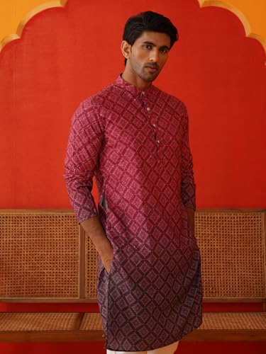 Image of Jompers Men's Ombre Pure Cotton Straight Kurta