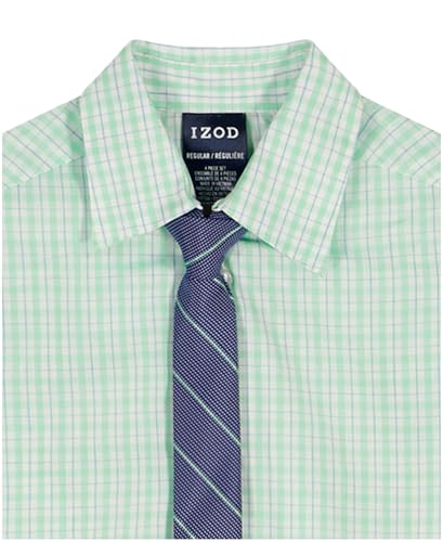 Image of IZOD Boys' 4-piece Formal Dress Up Suit Set, Vest, Pants, Collared Shirt, and Tie