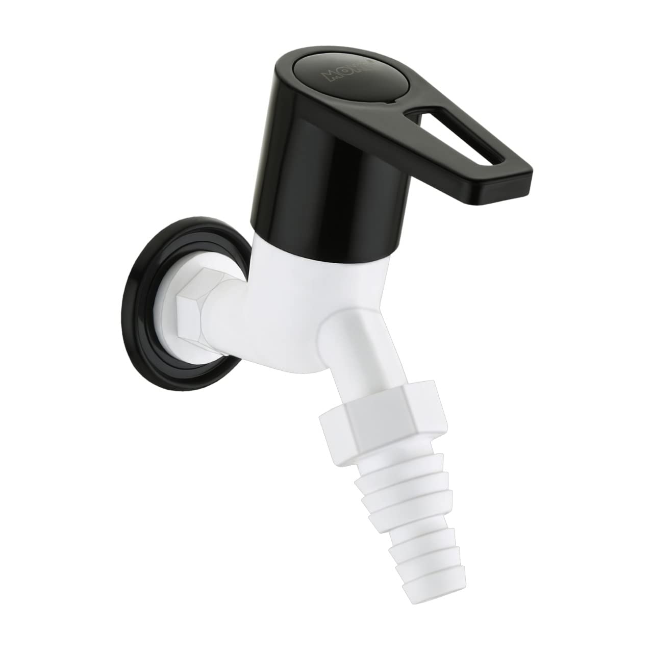MTR Nozzle Bib Cock Faucet/Tap | City Collection Nozzle Bib Tap with Wall Flange| Plastic Water Tap for Garden Areas and Washing Machine Areas | Pack of 1 with teflon tap and with Hose Clamp (B0C6YD551N) Amazon Price History, Amazon Price Tracker