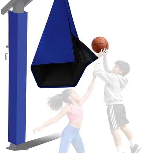 6ft Basketball Pole Pads - 1” Thick Foam, Weatherproof & UV-Resistant, Square Pole Padding, Hook/Loop Closure for Enhanced Player Safety & Protection
