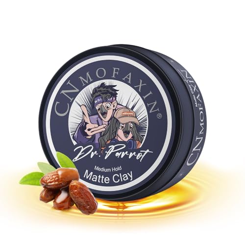 CNMOFAXIN Medium Hold Matte Clay 100g Long Lasting Hair Wax for Men & Women Natural Matte Finish Styling Clay with Nourishing Oils Easy to Wash Off For Textured Looks & Daily Use
