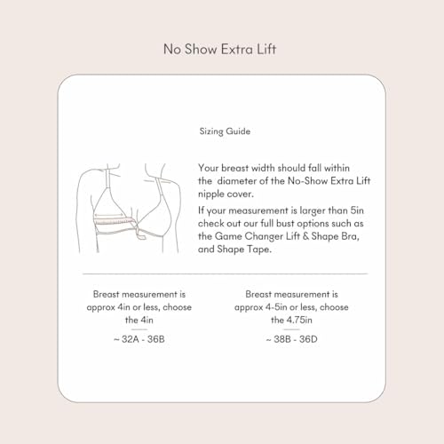 Image of NOOD No Show Extra Lift Nipple Covers | Reusable Adhesive Nipple Covers | Silicone Nipple Cover