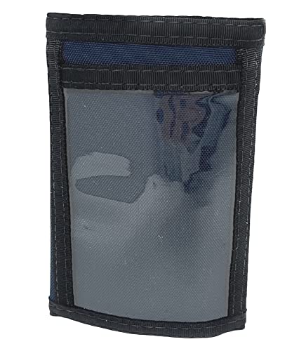 Tactical Nylon Trifold Wallet Durable 600D Cordura, water-resistant, inside/outside ID windows, 15+ card slots, compact 5x3.25in. Ideal for military, outdoor, travel. USA Made. Photo insert included!2