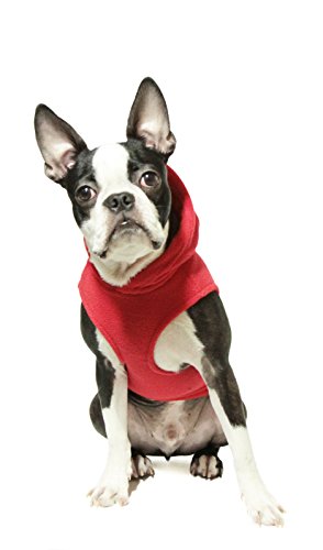 Gooby Fleece Vest Hoodie Dog Sweater – Red, X-Large – Warm Pullover Dog Hoodie with O-Ring Leash – Winter Hooded Small Dog Sweater – Dog Clothes for Small Dogs Boy or Girl, and Medium Dogs Gooby Fleece Vest Hoodie Dog Sweater – Red, X-Large – Warm Pullover Dog Hoodie with O-Ring Leash – Winter Hooded Small Dog Sweater – Dog Clothes for Small Dogs Boy or Girl, and Medium Dogs