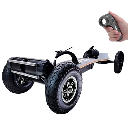 WACLMOTAKE Hochleistungs-Elektro-Skateboard mit Fernbedienung, 40 km/h Höchstgeschwindigkeit, max. Reichweite 30 km, Ideal für Straßen und Pendler Square-Corners