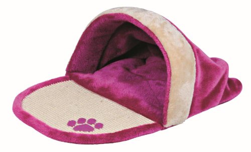 Trixie Kuschelsack Jamila, 38 × 25 × 58 cm, fuchsia/beige