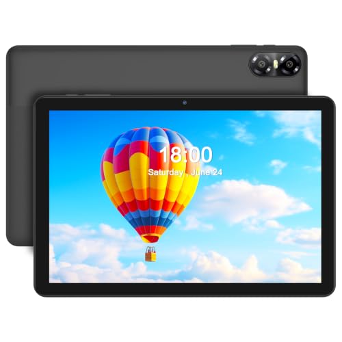 Image of Android Tablet 10 Inch, 4GB+64GB+1TB, Dual Camera,IPS Screen,Grey