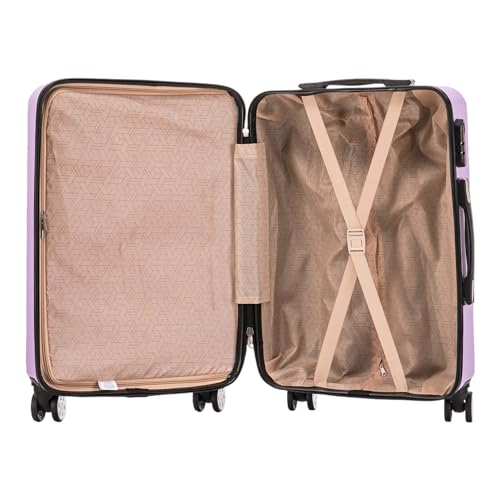 SANTINO, Mala de Bordo Madrid 4 Rodas Duplas 360º Santino P ABEV501P Cor: Lilás