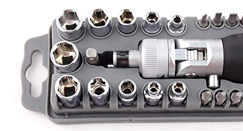 Tournevis set socket set complet 40pcs avec tournevis à roche