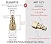 T TANYA HARDWARE Air Hose Fittings And Air Coupler Plug, Air Compressor Quick-Connect FNPT Female Plug Kit (Industrial Type D, 1/4-Inch NPT Female Thread, Solid Brass, 2 Piece)