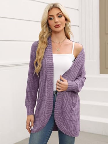 Image of BELAROI Women Plus Size Cardigan Sweater Fall Outfit