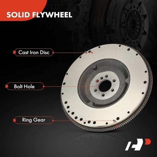 A-Premium Clutch Flywheel Compatible with - 2001-2007 - Chevrolet Silverado 1500 2500 3500 & GMC Sierra 2500 HD, Sierra 3500 Classic, 4.8L 6.0L, 6 Bolt Holes, 168 Teeth, Manual Transmission by A-Premium - Image 6