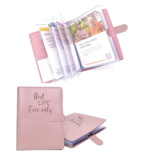JW Ministry Organizer Leather Tract Holder Jehovah Witness Field Service Supplies JW Tract Holders for Ministry Pioneer Gift JW Gifts Ministry Folder Organizer (Pink MINI)