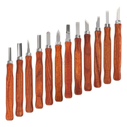 Juego de 12 cinceles para tallado en madera miniatura 4