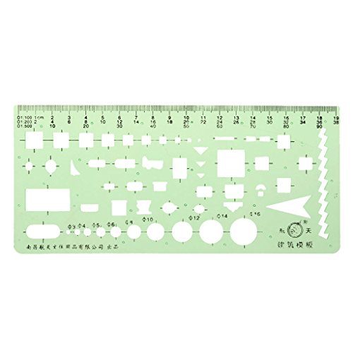 Homyl Modelo Oval Geométrico Da Régua Da Ferramenta De Desenho De Desenho Para Estudantes 2