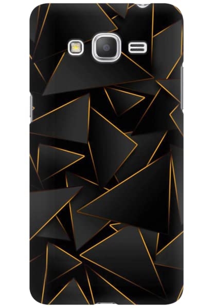 COBERTA Printed Back Cover for Samsung Galaxy Grand Prime Back Cover Case - Black and Gold Abstract