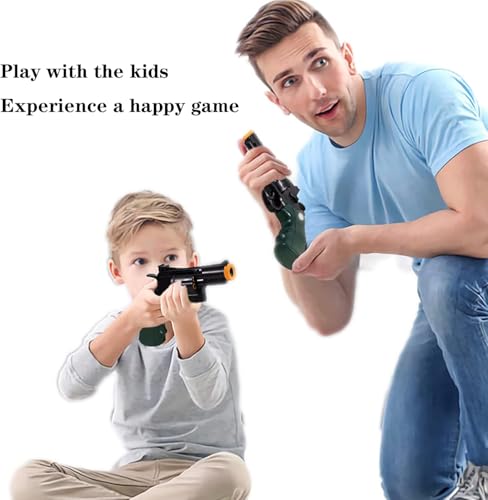 Image of Revolver Toy Gun | Real Looking Plastic Airsoft Gun Pistol Fully Automatic | 12 Bullet Shell' and 50 Bullets Included. LY (Green)