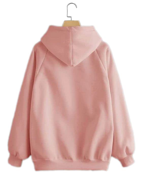 Image of TOPLOT Women's Wool Blend Solid Hoodie with Hooded Neck & Full Sleeve (Hoodie-5047)