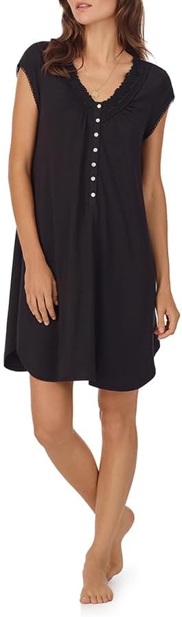 Eileen West Sleepwear & Loungewear for Women - Modal Jersey Knit Collection - Soft Lightweight Short Nightshirt
